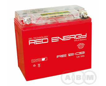 АКБ Delta 12V 9Ah RED ENERGY гелевый необслуживаемый (RE 12-09, 150х86х93)