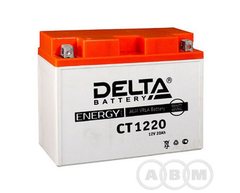 АКБ Delta 12V 20Ah необслуживаемый (СТ 1220, 204x91x159)